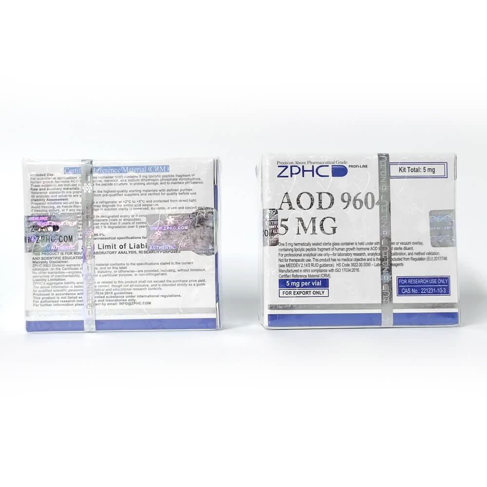 AOD 9604 5mg ZPHC (Lyophilized Peptide + Bacteriostatic Water) - Image 3